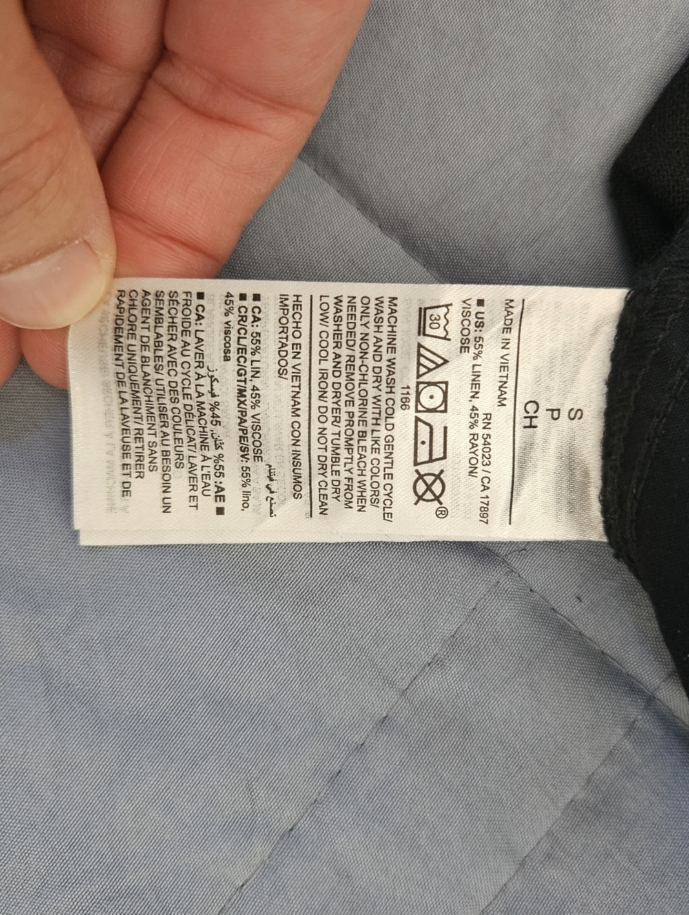NWT Old Navy Linen Blend Black Pants High Elastic Waist Size S - Picture 10 of 12